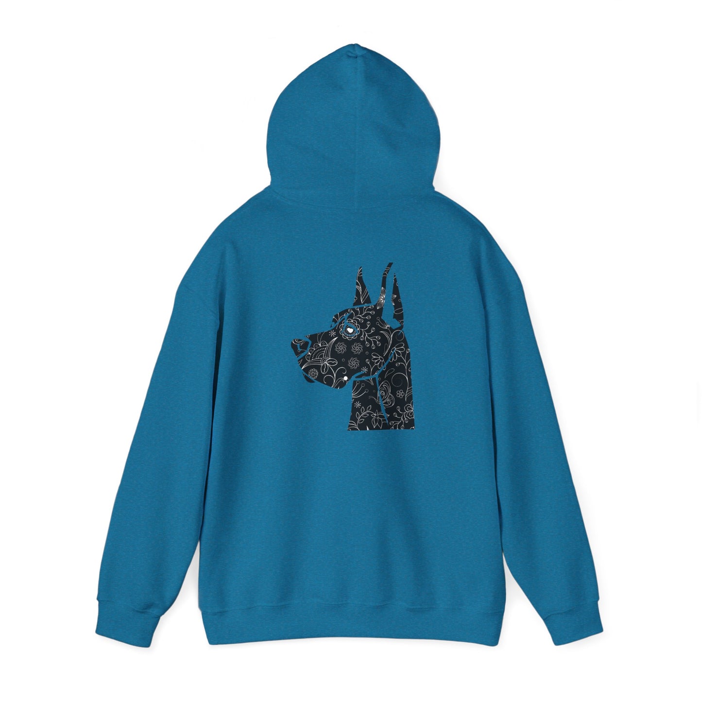 Flower Power Great Dane - Unisex Heavy Blend™ Hooded Sweatshirt