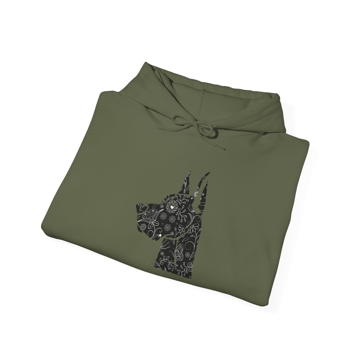 Flower Power Great Dane - Unisex Heavy Blend™ Hooded Sweatshirt