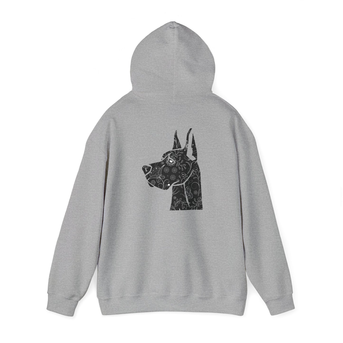Flower Power Great Dane - Unisex Heavy Blend™ Hooded Sweatshirt