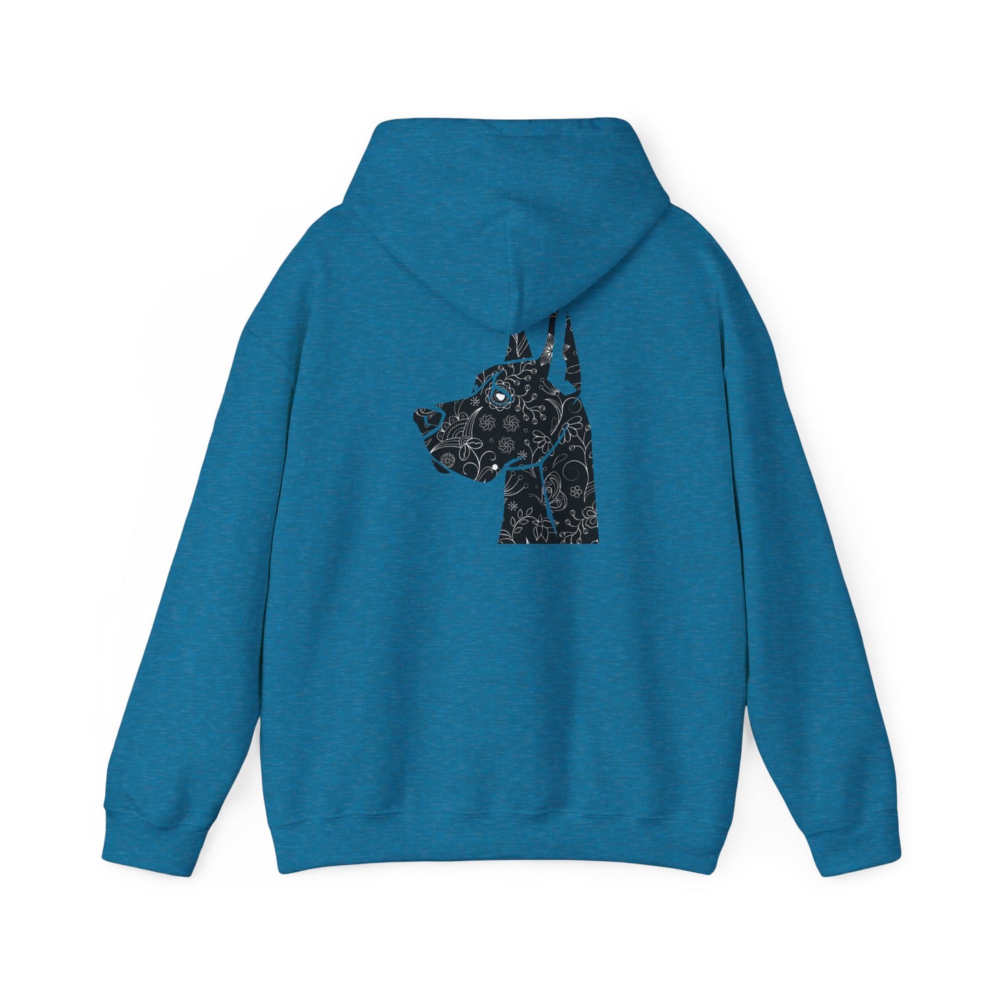 Flower Power Great Dane - Unisex Heavy Blend™ Hooded Sweatshirt
