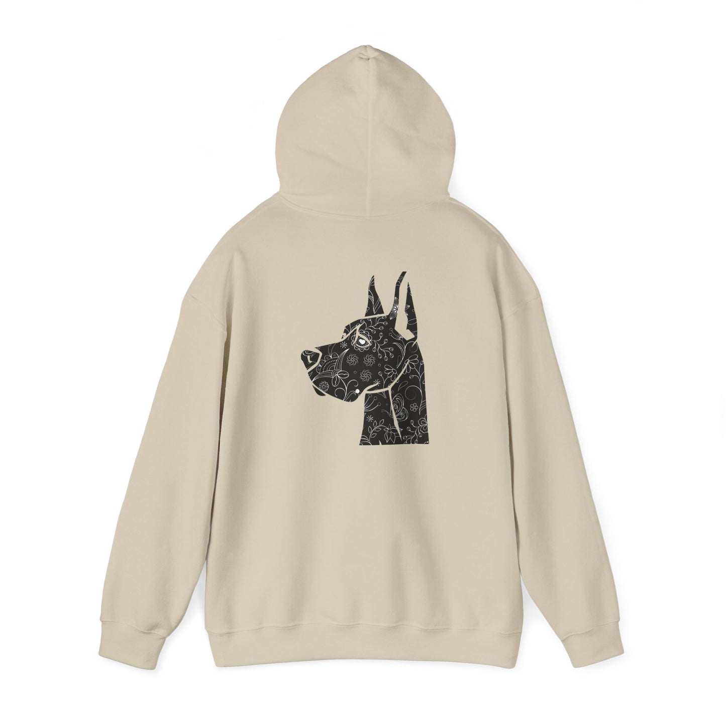 Flower Power Great Dane - Unisex Heavy Blend™ Hooded Sweatshirt