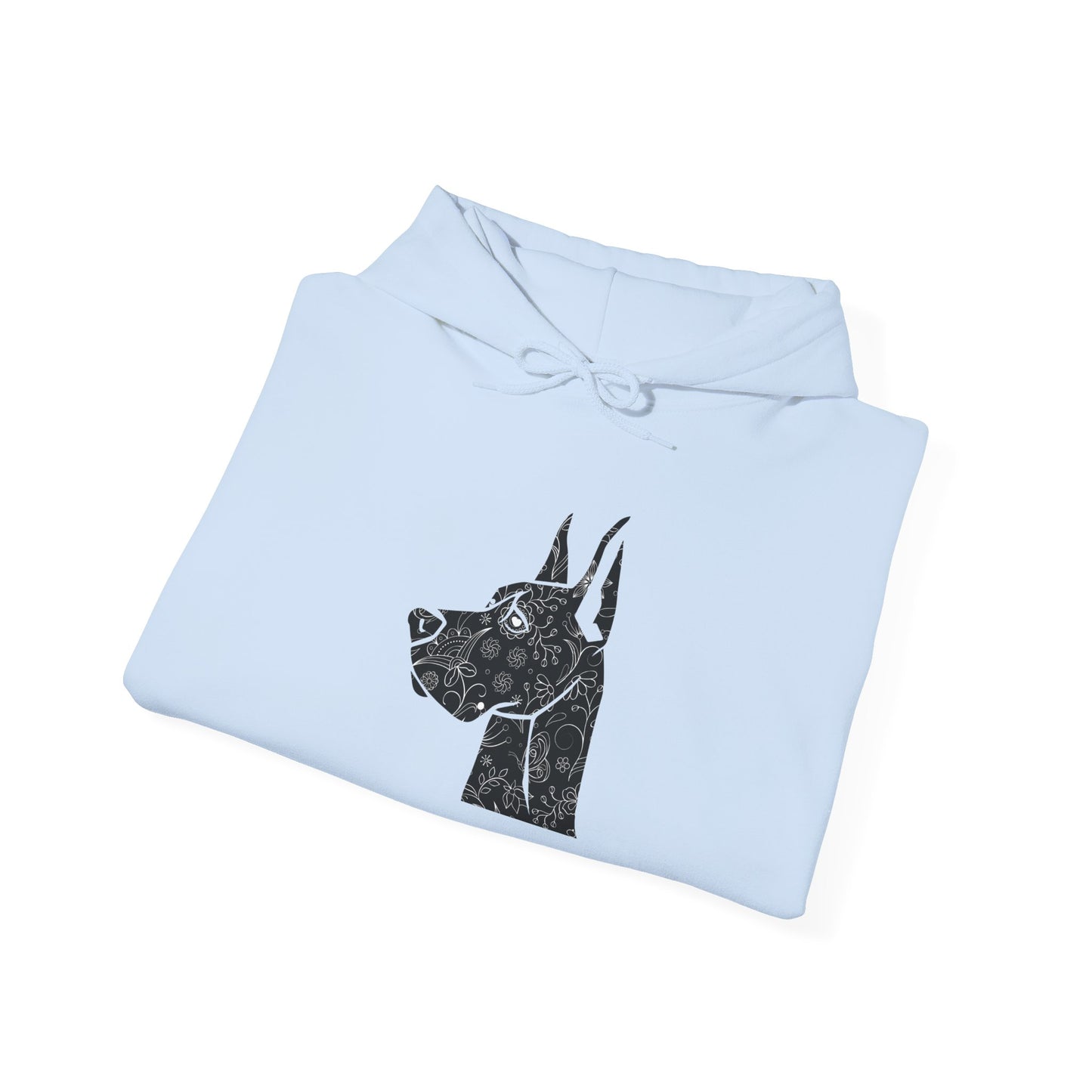 Flower Power Great Dane - Unisex Heavy Blend™ Hooded Sweatshirt