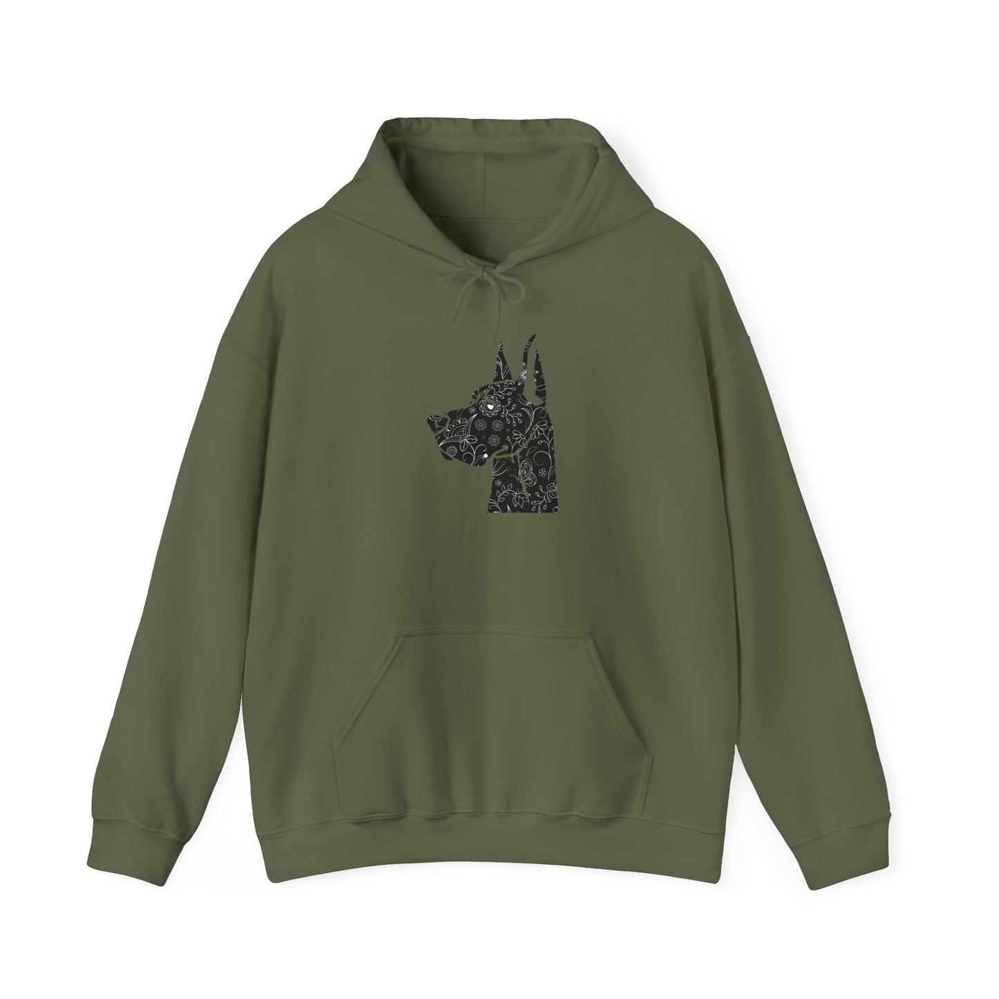 Flower Power Great Dane - Unisex Heavy Blend™ Hooded Sweatshirt