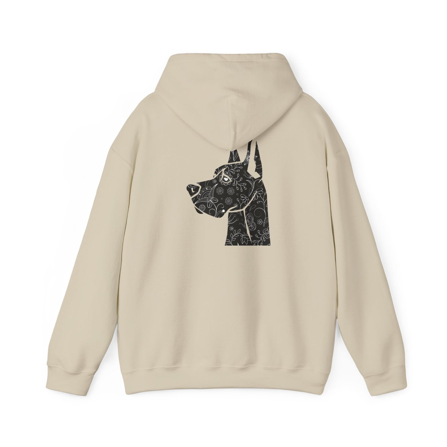 Flower Power Great Dane - Unisex Heavy Blend™ Hooded Sweatshirt