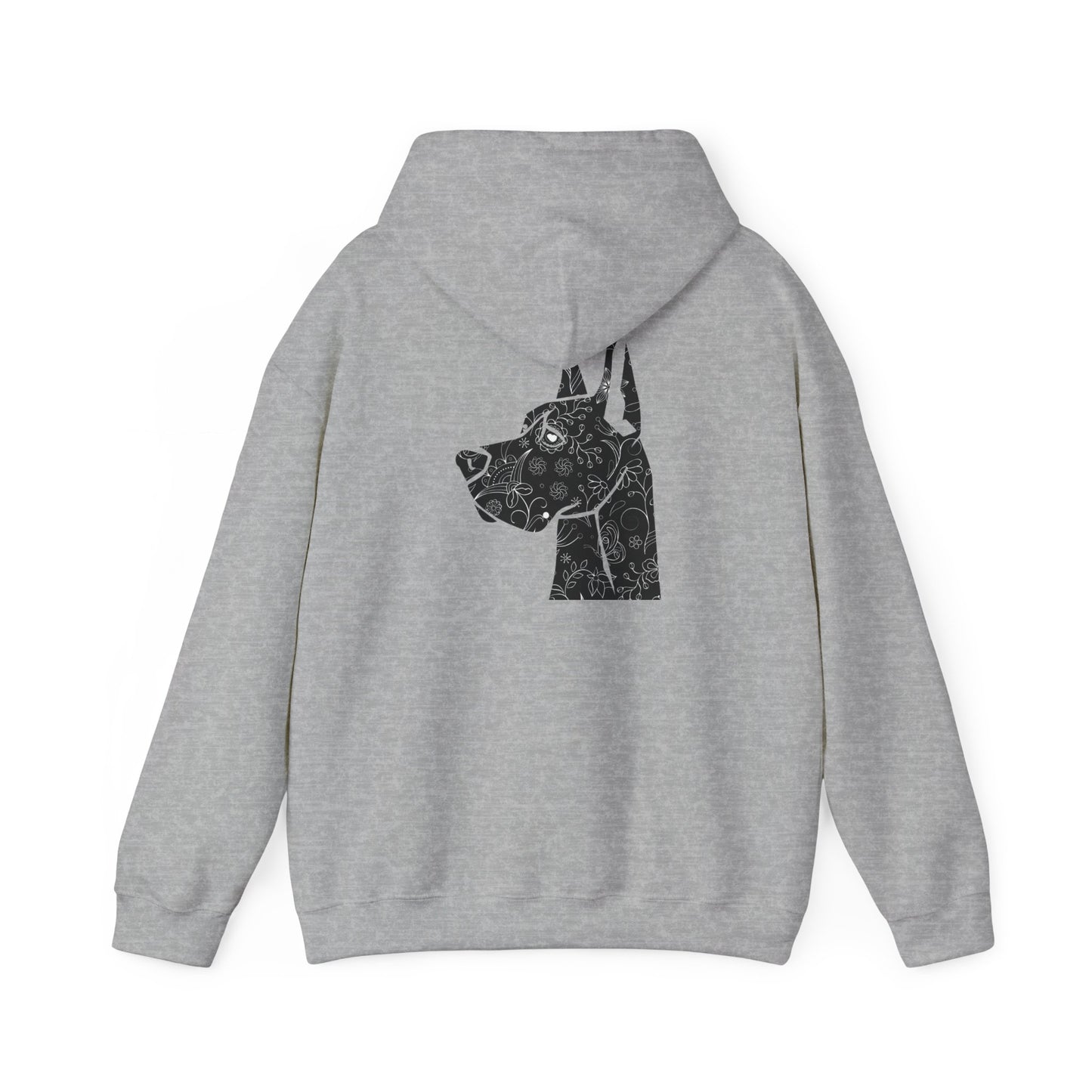 Flower Power Great Dane - Unisex Heavy Blend™ Hooded Sweatshirt