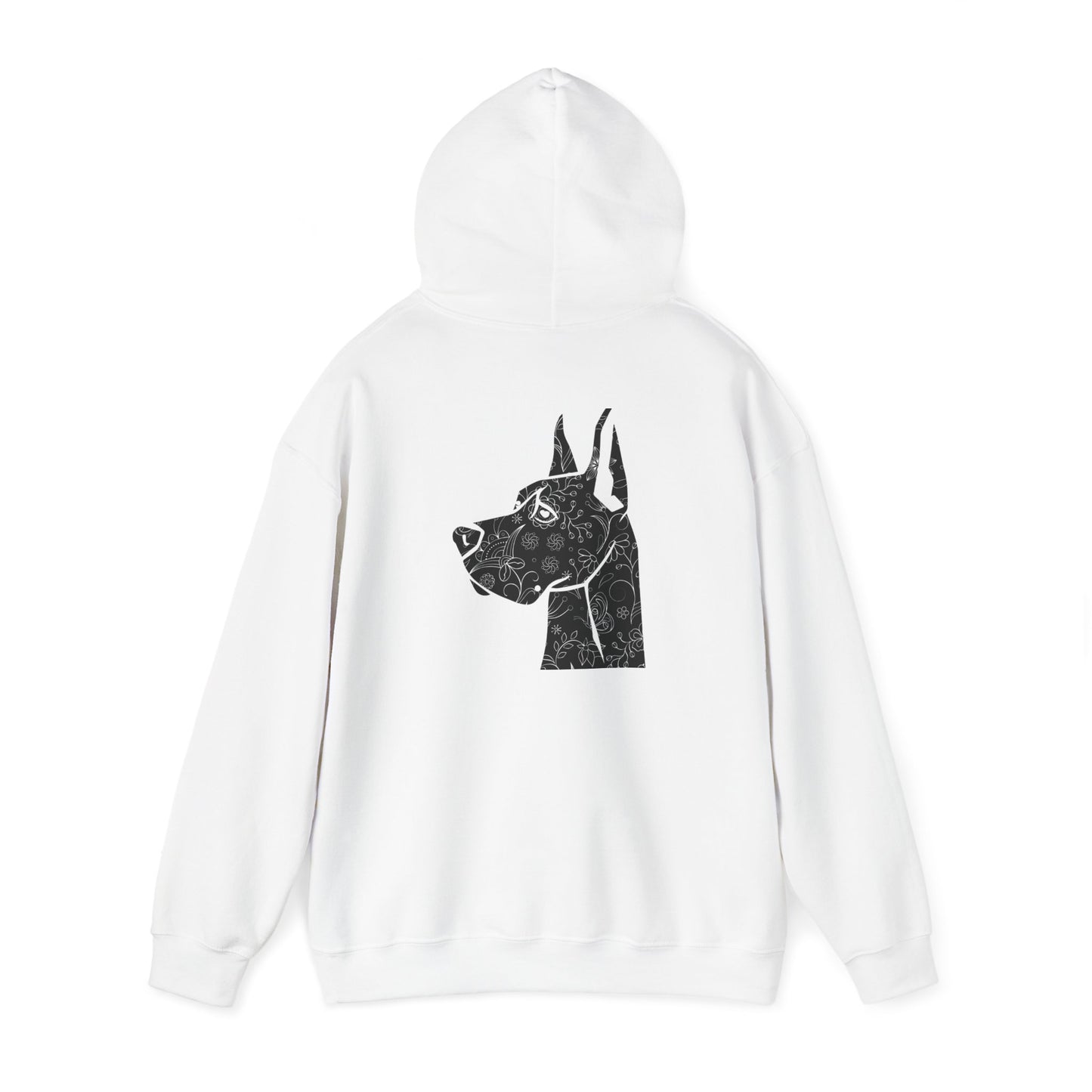 Flower Power Great Dane - Unisex Heavy Blend™ Hooded Sweatshirt