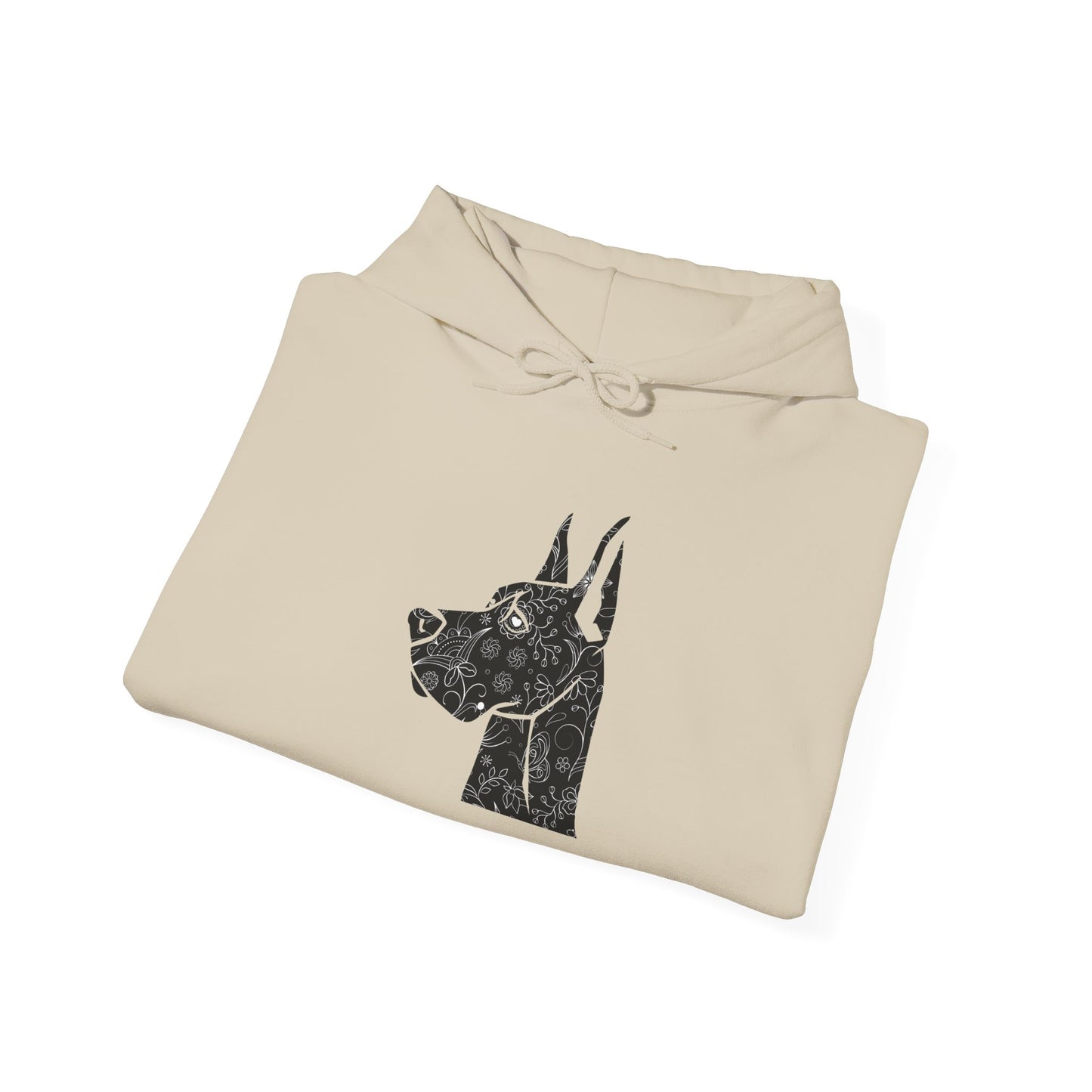 Flower Power Great Dane - Unisex Heavy Blend™ Hooded Sweatshirt