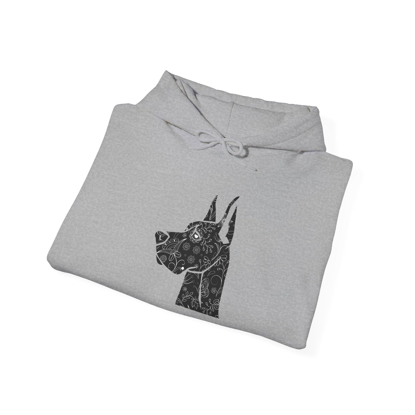 Flower Power Great Dane - Unisex Heavy Blend™ Hooded Sweatshirt