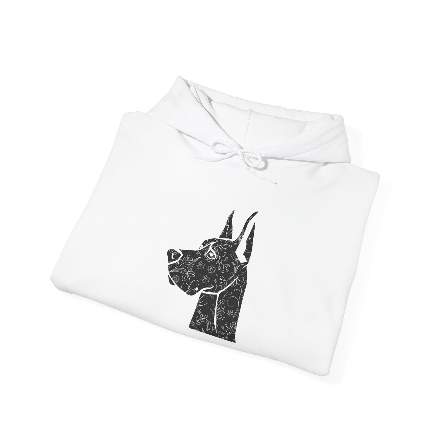 Flower Power Great Dane - Unisex Heavy Blend™ Hooded Sweatshirt
