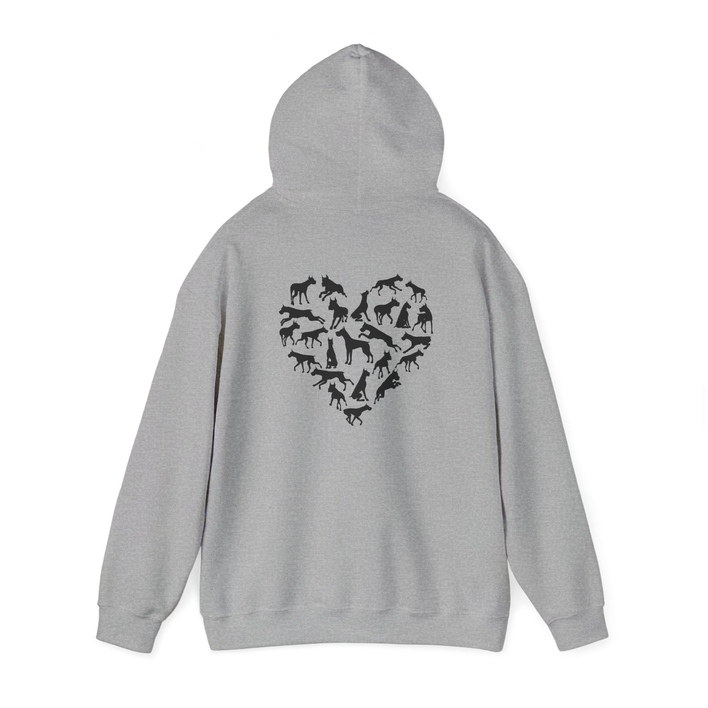 Great Dane Heartbeat Unisex Heavy Blend™ Hooded Sweatshirt