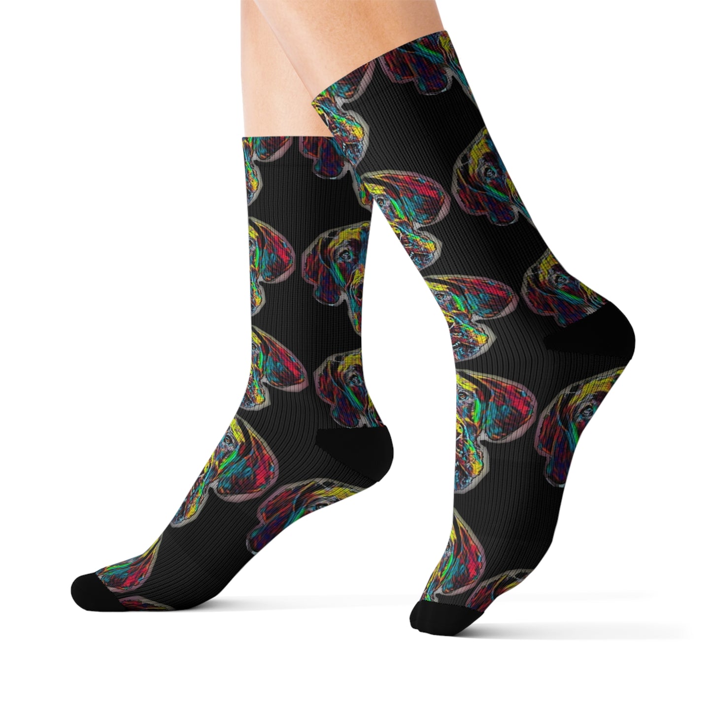 Colorful Great Dane Socks