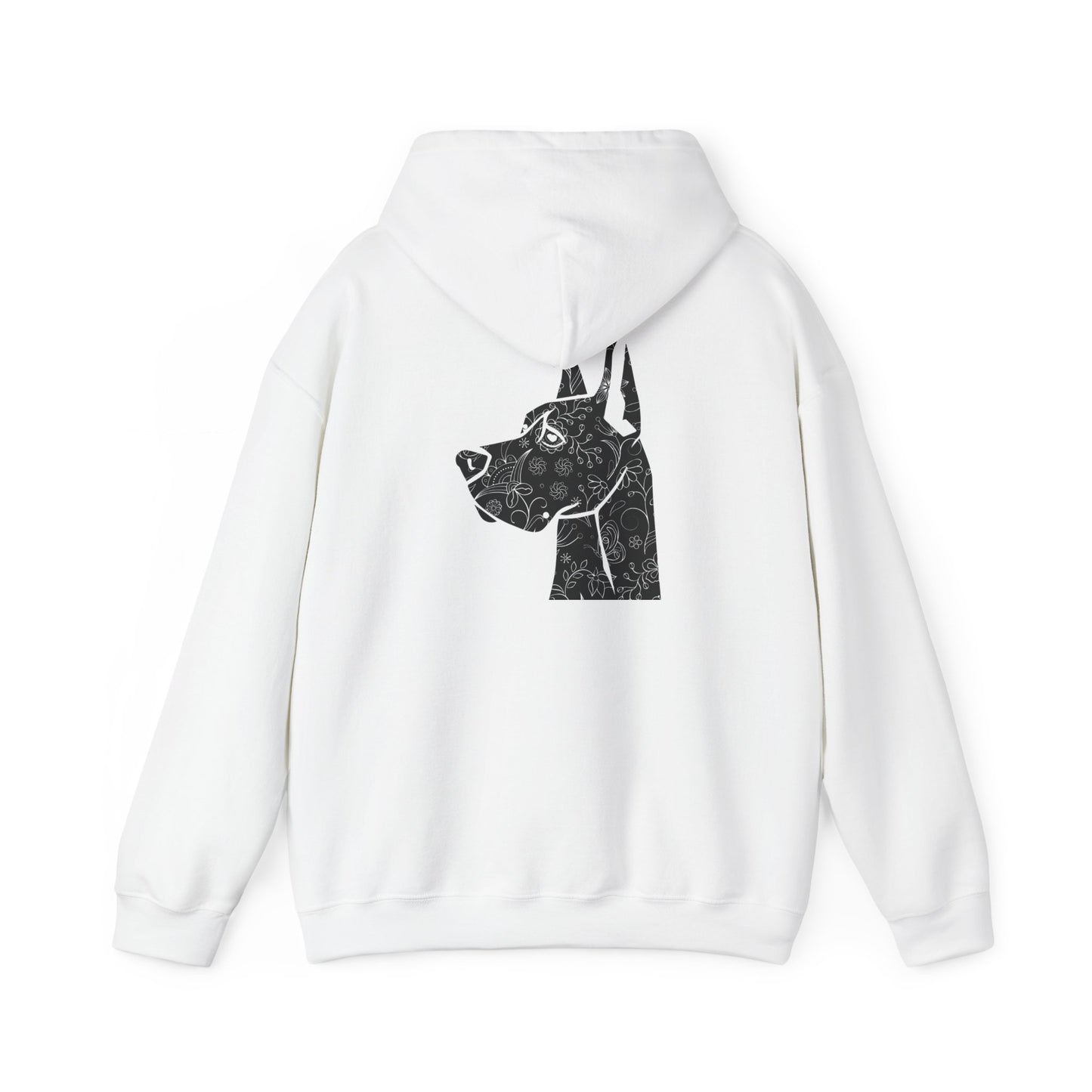 Flower Power Great Dane  - Unisex Heavy Blend™ Hooded Sweatshirt