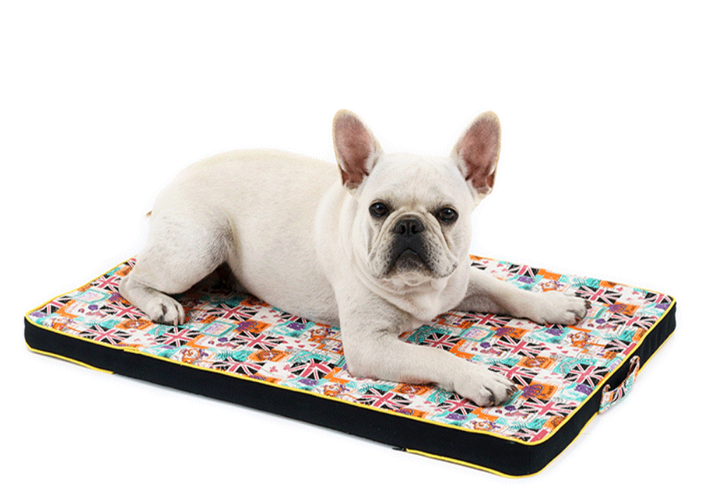 British Print Dog Bed Mattress