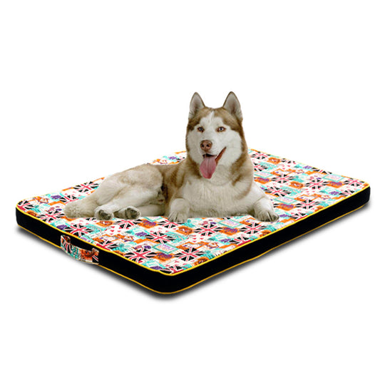 British Print Dog Bed Mattress