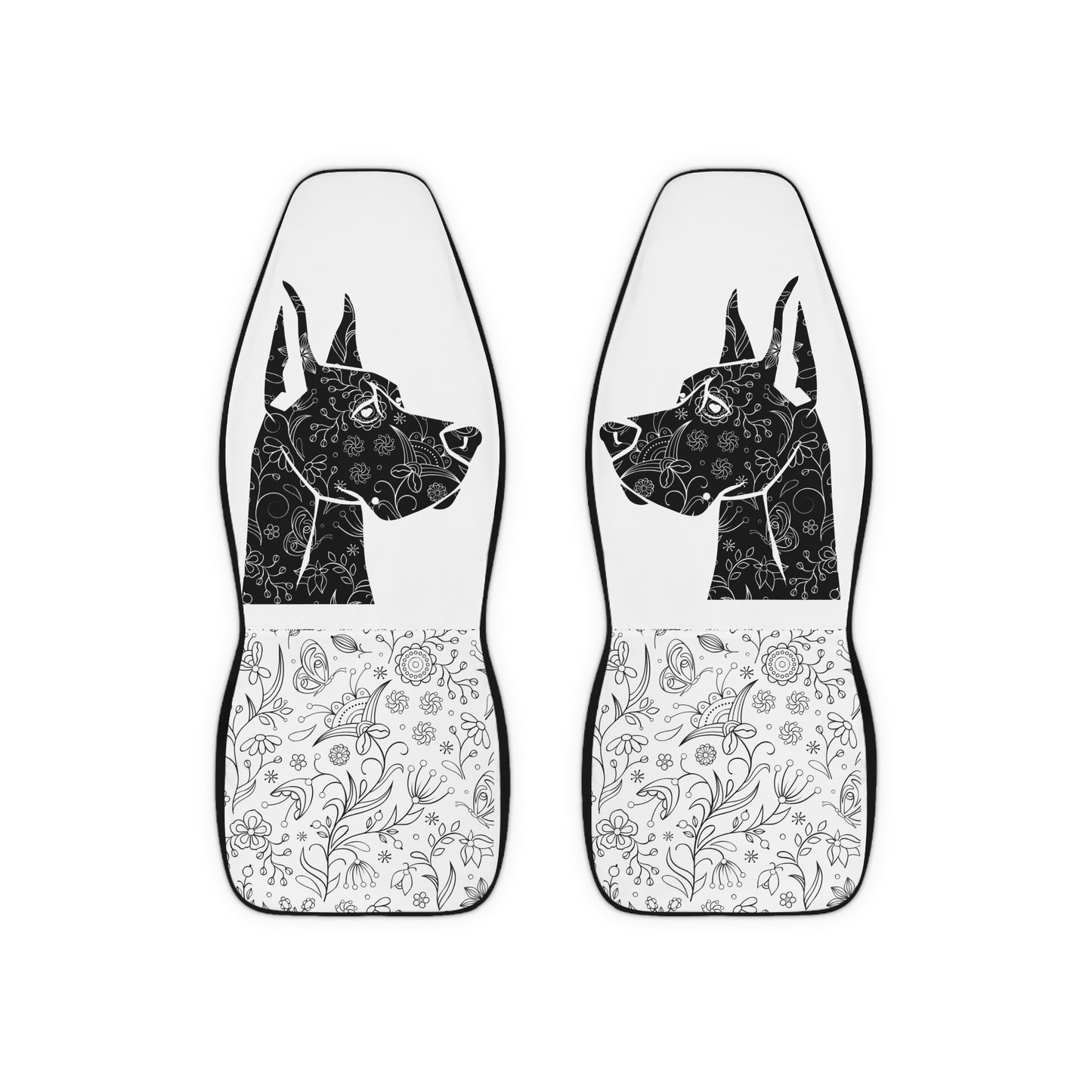 Flower Power Great Dane Car Seat Covers