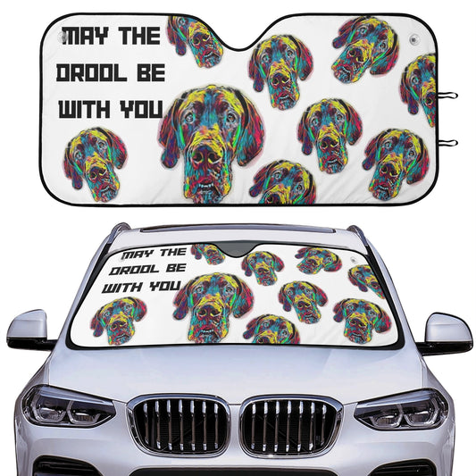 Colorful Great Dane Car Sunshade