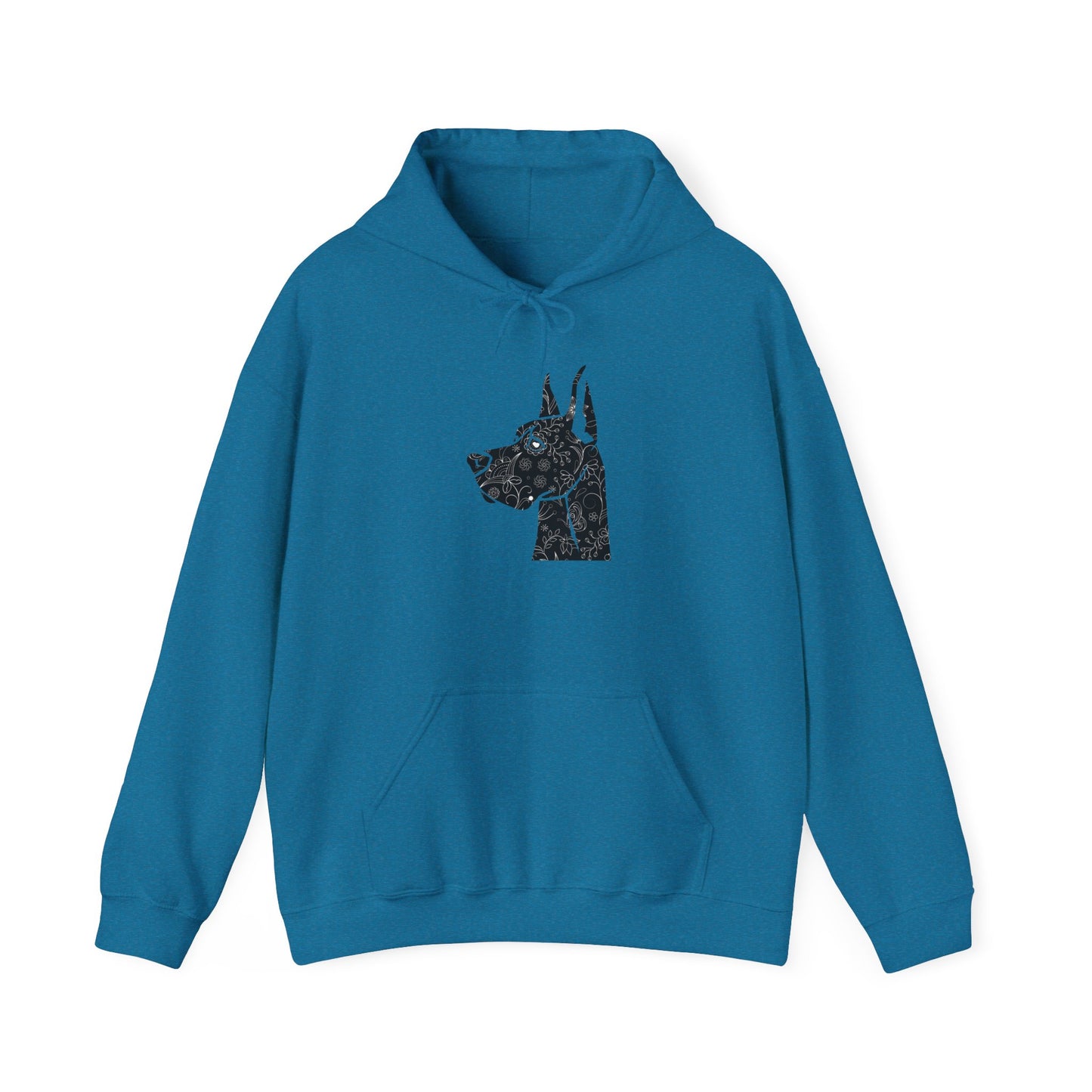 Flower Power Great Dane  - Unisex Heavy Blend™ Hooded Sweatshirt