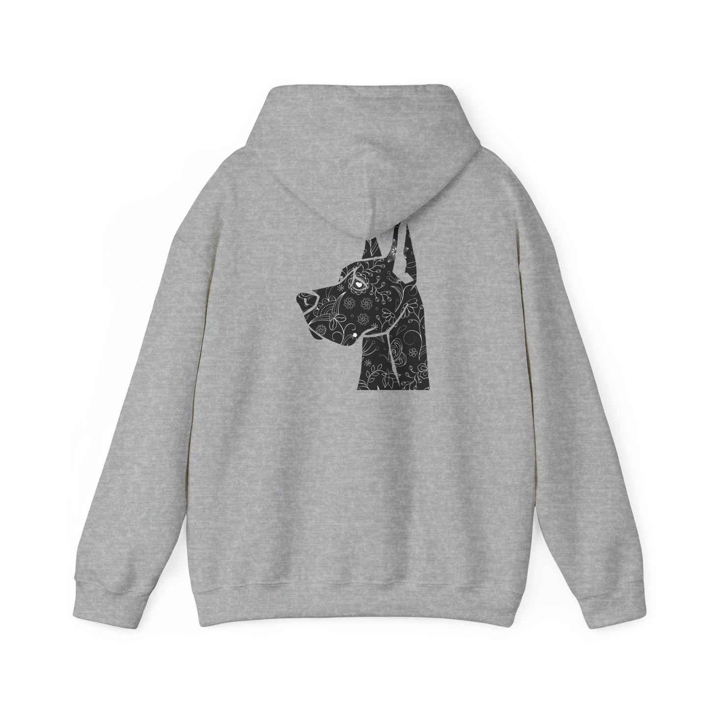 Flower Power Great Dane  - Unisex Heavy Blend™ Hooded Sweatshirt