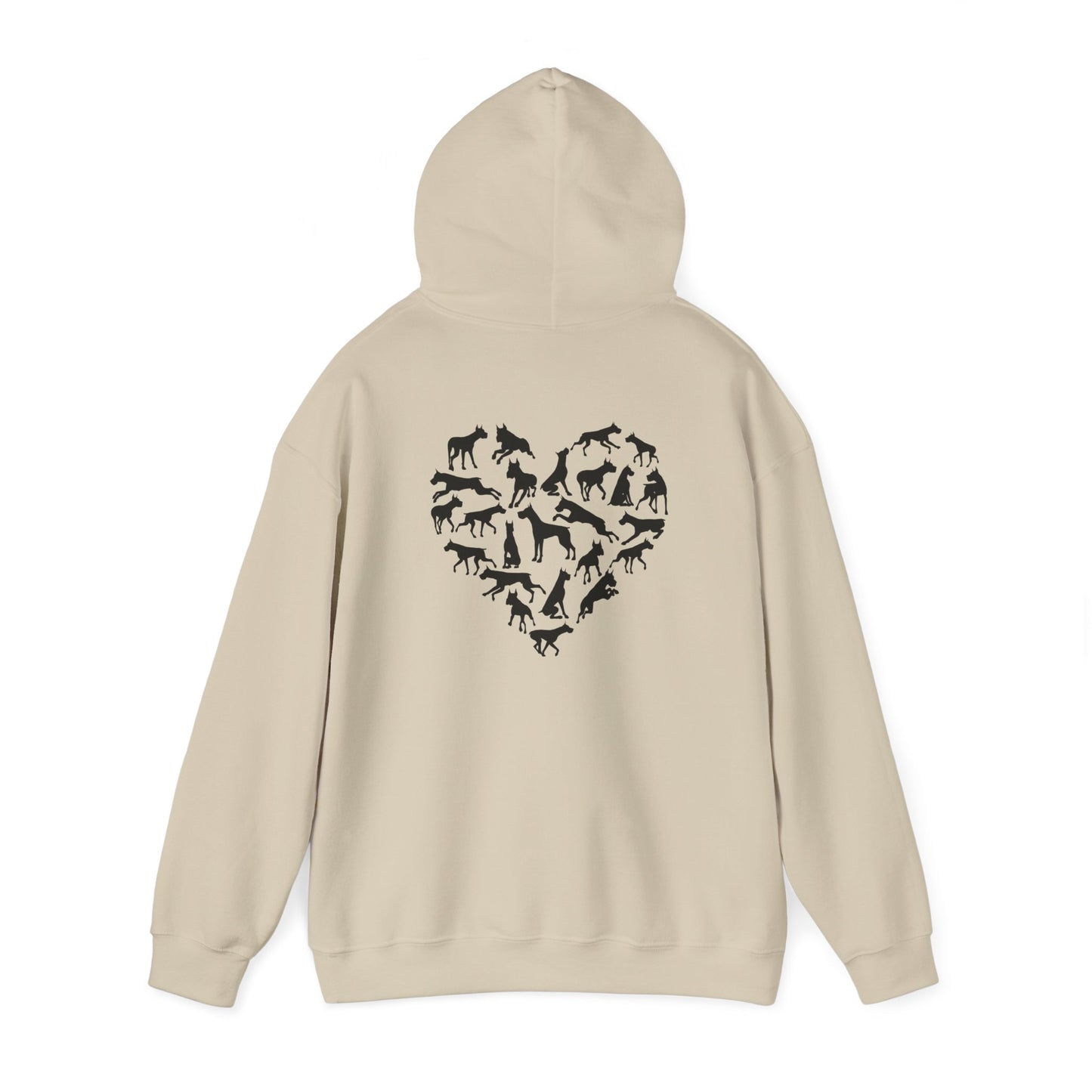 Great Dane Heartbeat Unisex Heavy Blend™ Hooded Sweatshirt