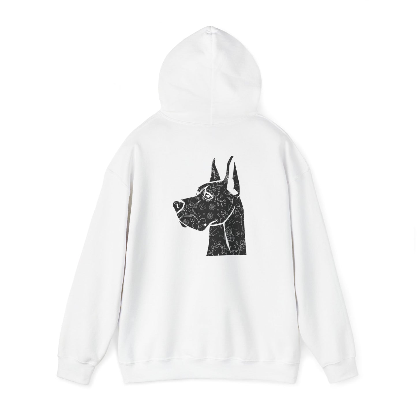 Flower Power Great Dane  - Unisex Heavy Blend™ Hooded Sweatshirt