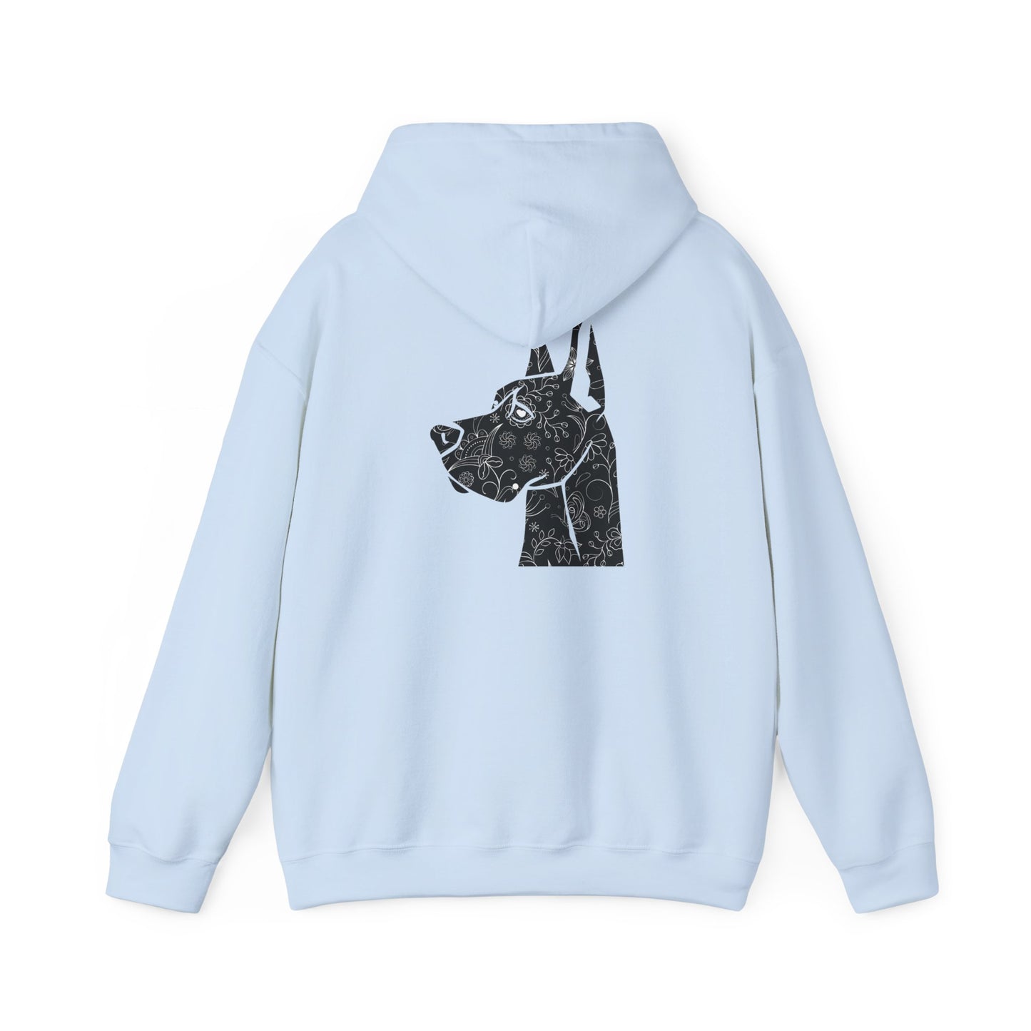 Flower Power Great Dane  - Unisex Heavy Blend™ Hooded Sweatshirt