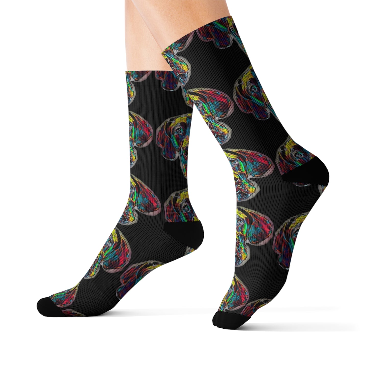 Colorful Great Dane Socks