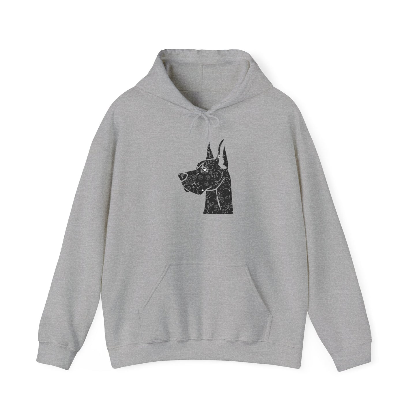 Flower Power Great Dane  - Unisex Heavy Blend™ Hooded Sweatshirt