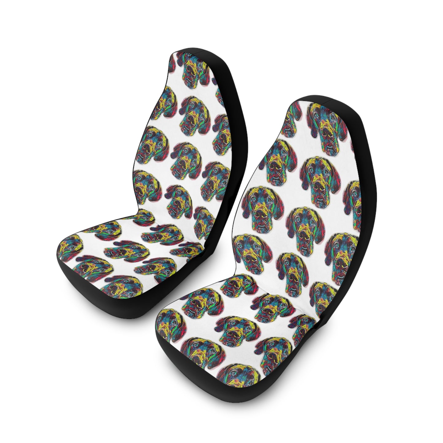 Colorful Great Dane - Car Seat Covers