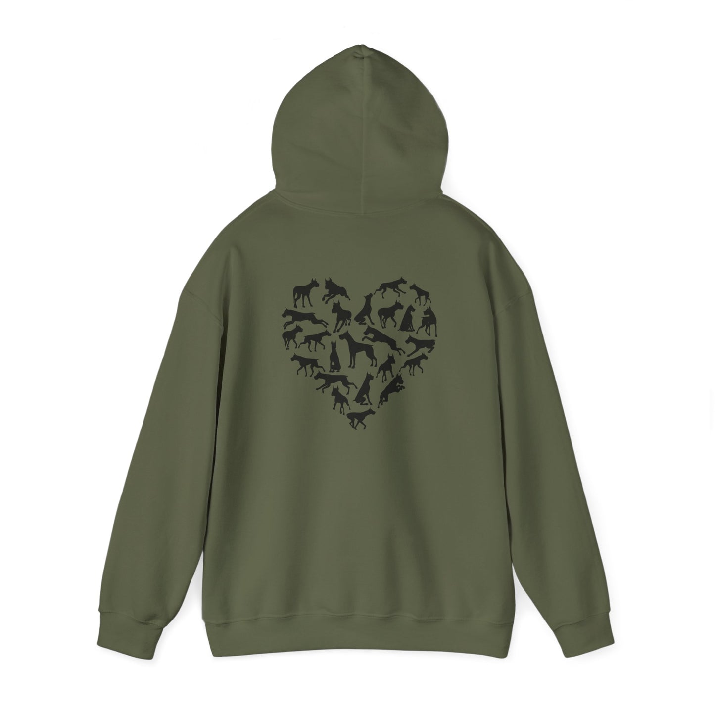 Great Dane Heartbeat Unisex Heavy Blend™ Hooded Sweatshirt