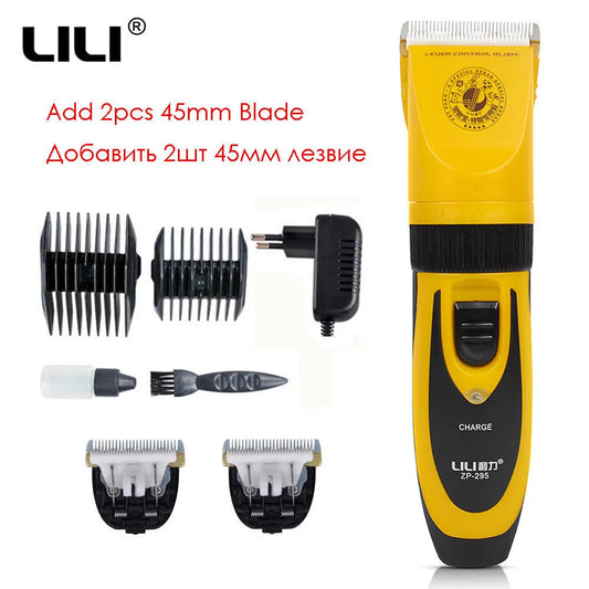 Dog Hair Trimmer - Rechargeable Professional Pet Clippers