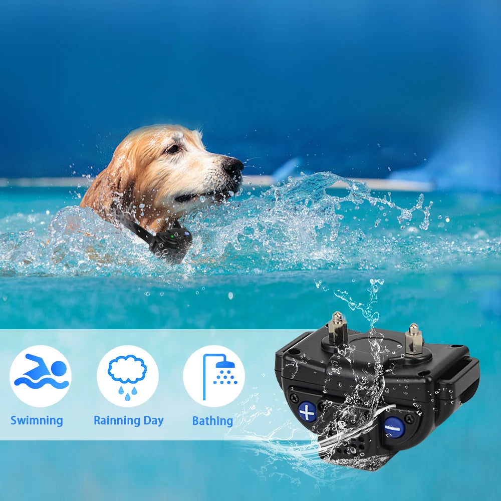 Rechargeable Waterproof Dog Training Collar With Walkie-Talkie