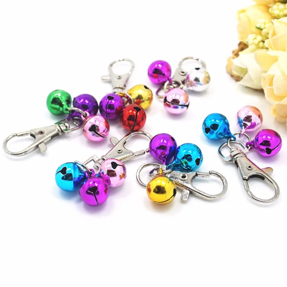 1PCS Pet Dog Cat Collar Bell DIY Accessories For Collar Loud Bell kitten Safety Random