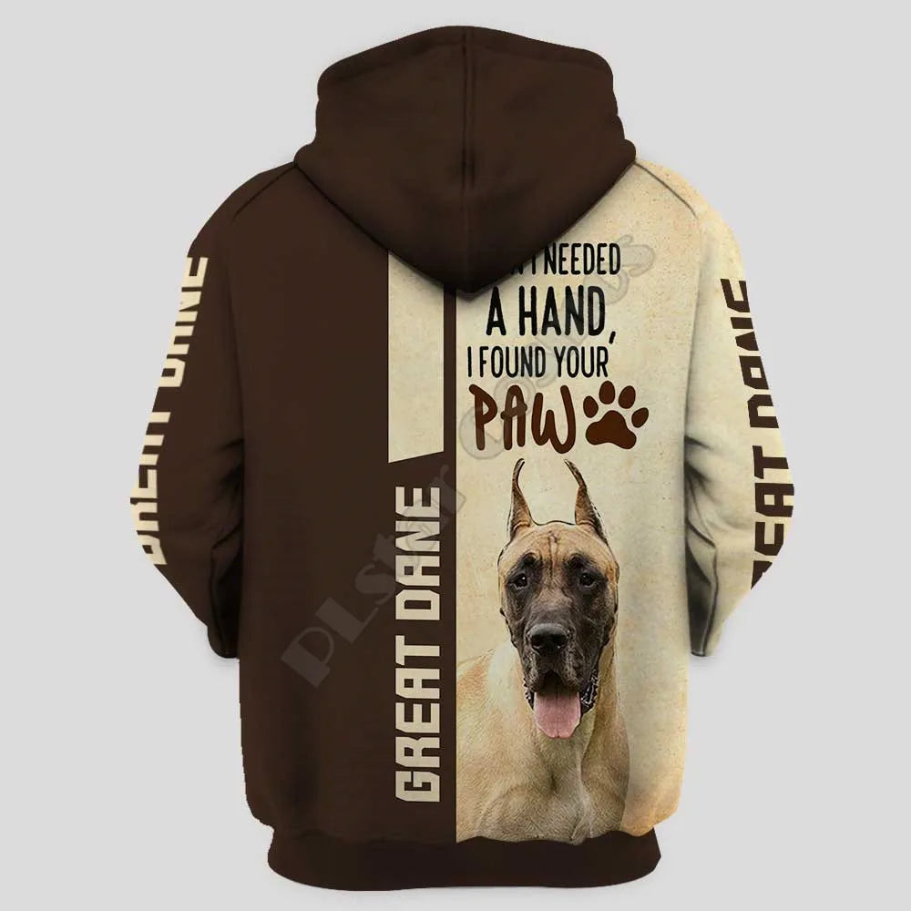 Great Dane 3D Hoodies Pullover