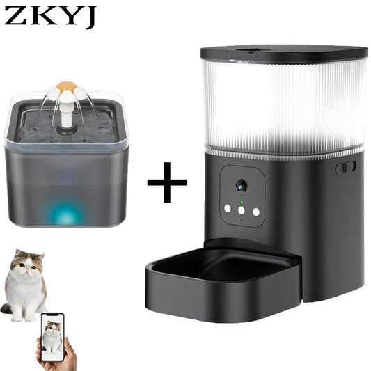 Smart Automatic Pet Feeder With Camera  - Supports Voice And Video WIFI