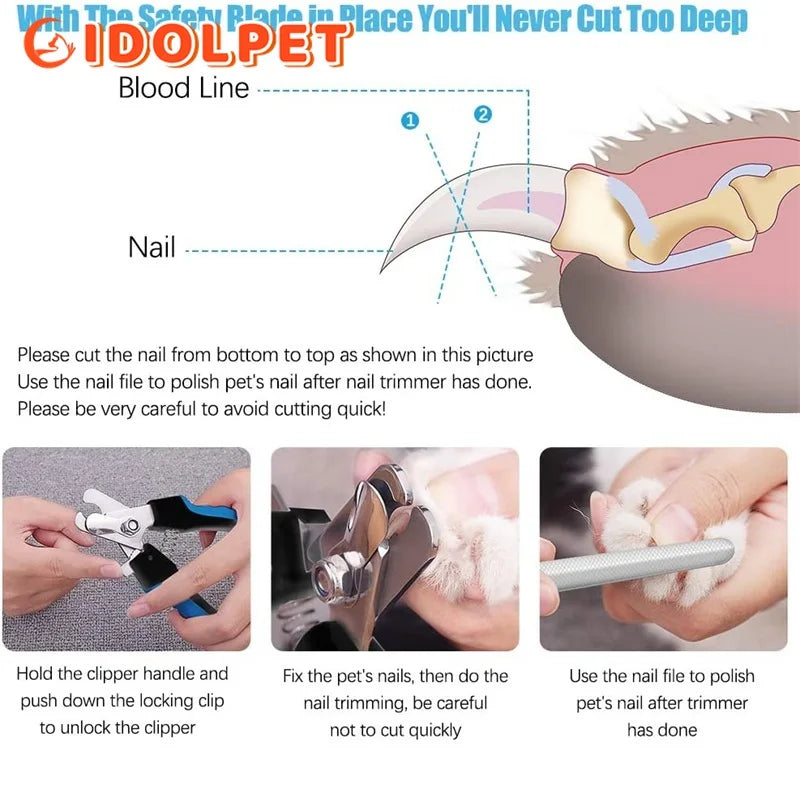 Professional Pet Nail Clipper with Safety Guard