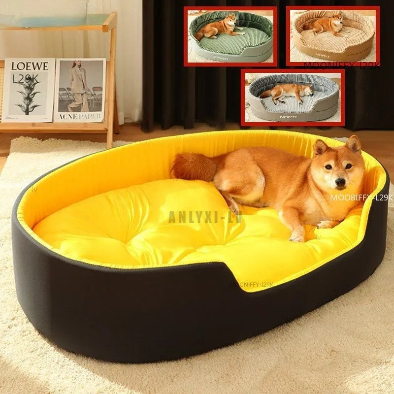 Double-Side Pet Bed Large Dogs Sleeping Beds Warm Cushion for Small Medium Baskets Cats House Kennel Mat Blanket Pet Products