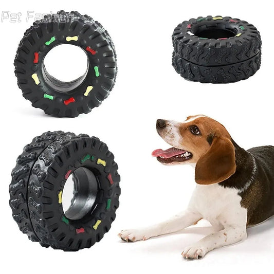 Dog Toy - Mini Elastic Tire Dog Chew