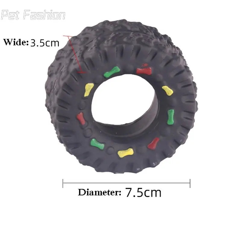 Dog Toy - Mini Elastic Tire Dog Chew