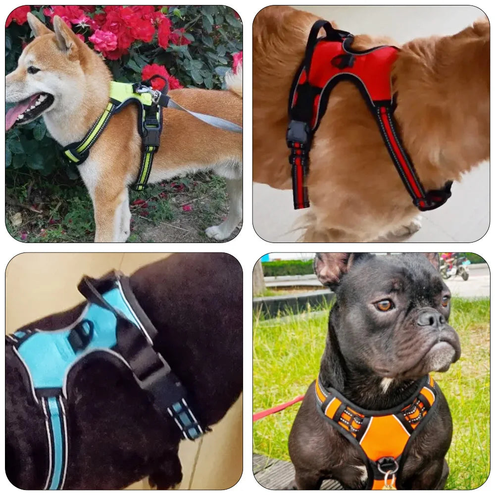 Big Dog No Pull Harness With Handle/Reflective Vest