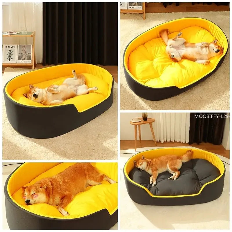 Double-Side Pet Bed Large Dogs Sleeping Beds Warm Cushion for Small Medium Baskets Cats House Kennel Mat Blanket Pet Products