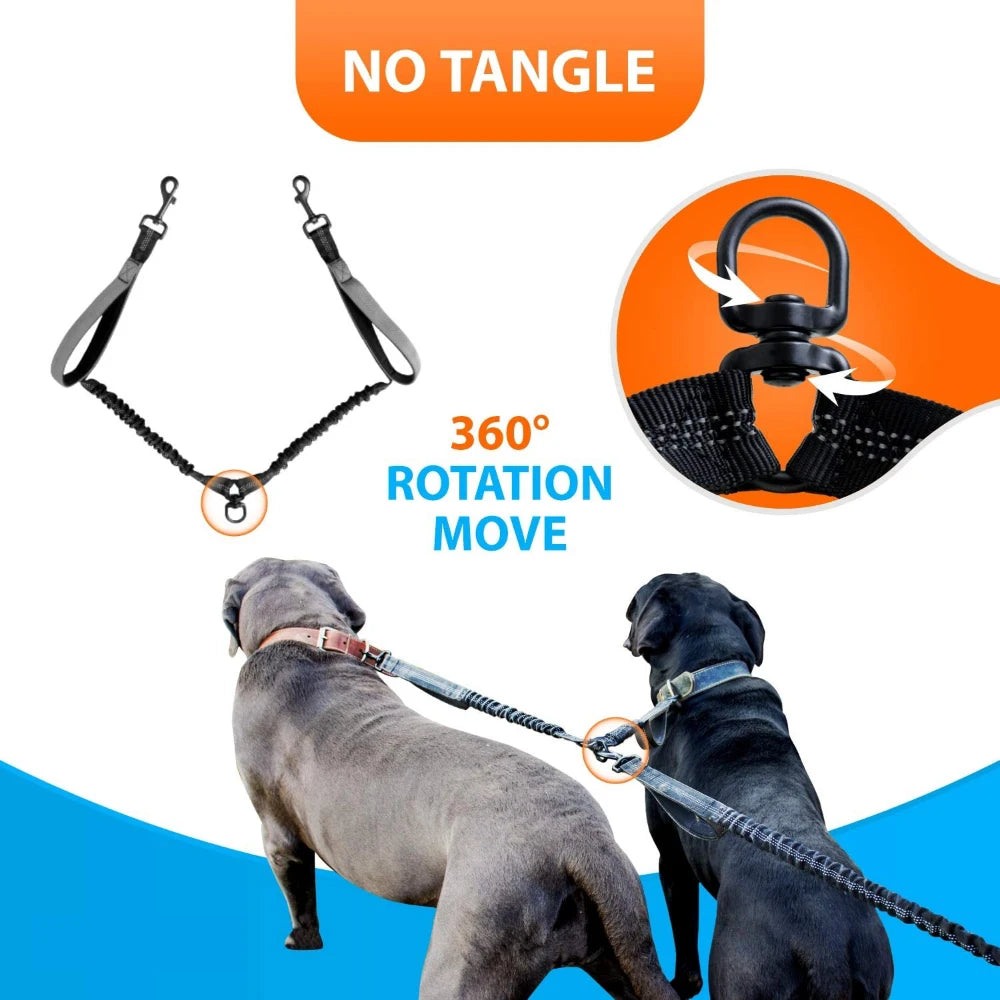 Hands Free Double Dog Leash