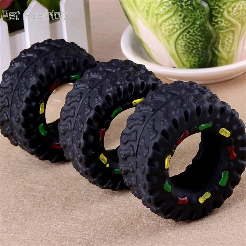 Dog Toy - Mini Elastic Tire Dog Chew