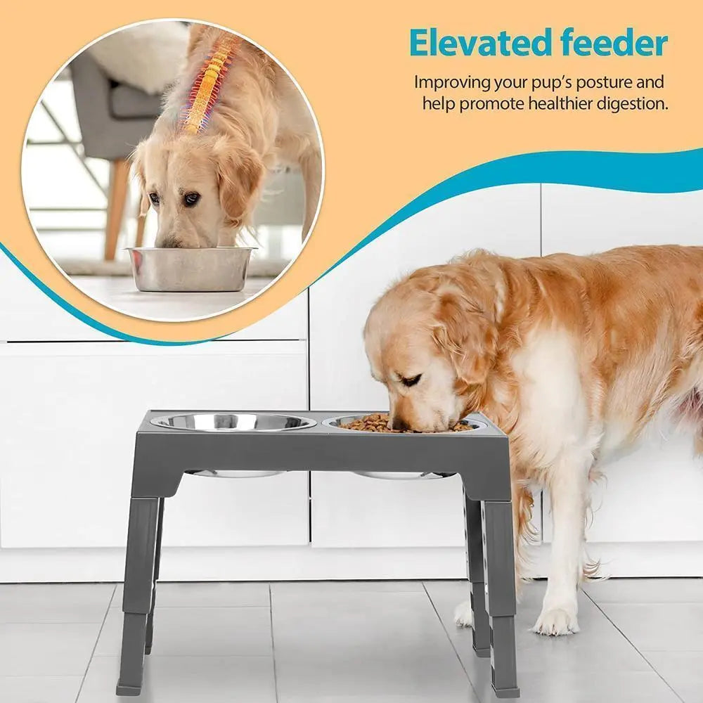 Elevated Dog Bowls Large Dogs Feeder Dog Food Water Bowl With Slow Feeder Bowl Standing Dog Bowl For Medium Large Dogs